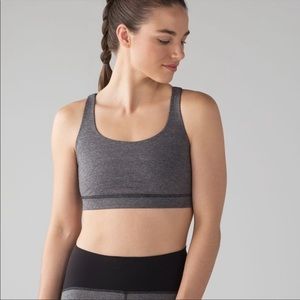 LuluLemon Energy Sports Bra in Heather Gray size 12